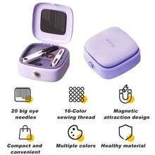 23-Piece Sewing Supplies Set, Portable Sewing Kit, Small Travel Sewing Accessories, A Delicate And Compact Commuter Sewing Case, Portable Adult And Home Sewing Storage Box, With Travel Tools. - Multicolor - View 5