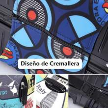 Funda Protectora de Equipaje Lavable para Maletas de 22-24 Pulgadas - Funda para Maleta Antirrayas con Cremallera, Protector de Maletas de Viaje Impermeable y A Prueba de Polvo, Suave y Engrosada,38260962 - Azul - Ver 6