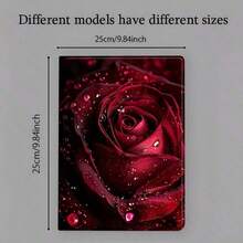 Fashionable Rose Pattern, Automatic Sleep/Wake Function, And A Stylish Protective Tablet Case. Suitable For IPad Mini 6/9.7/10.2/10.5/Air 4/Air 5/10th/10.9/Pro 11-Inch/Air 11(M2)/Pro 11(M4) (2024) And Galaxy Tab S6LITE 10.4/A7 LITE/A8/A9+/S7/S8/S9/S9FE/S10/S7+ 12.4/S8+ 12.4/S9+ 12.4/S9FE+ 12.4. Transparent Bottom Case, TPU Material, Tri-Fold Flip Leather Case With Pen Slot, And Standable Design. - 彩色 - 查看 3