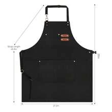 CYPN2 Packs delantales de cocina para hombres y mujeres delantal de cocina con peto ajustable y bolsillos delantales de cocina unisex para asar a la parrilla pintarFashion - 221233658 - Ver 3