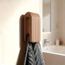 1个毛巾挂钩，粘性壁挂式收纳挂钩，重力自动锁定毛巾架，浴室毛巾架 - 彩色 - 查看 2