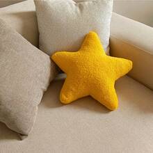 1pc Handmade Plush Star & Moon Decorative Throw Pillow, Suitable For Living Room, Bedroom, And Other Home Decor, Indoor Sofa Home Decor Cushion Pillow, All Season Home Decor Cushion Pillow - Yellow - View 5