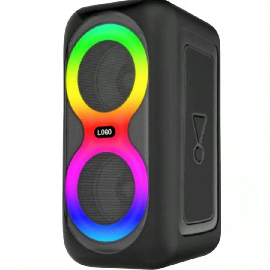 Altavoz Bluetooth Portatil 8W con Luces RGB Bateria Larga Duracion y Entrada para Microfono