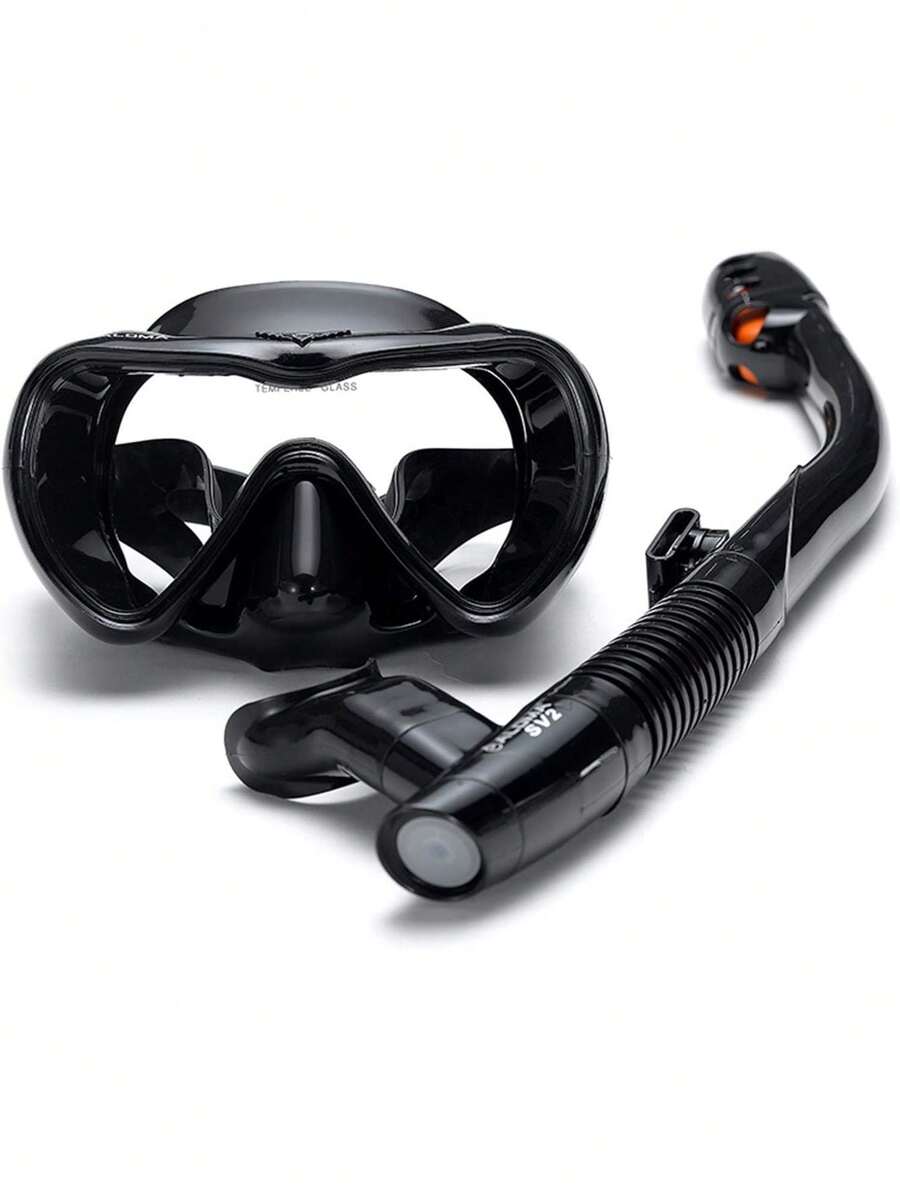 Juego de Máscara de Esnórquel a Prueba de Fugas Gafas de Esnórquel Antivaho para Natación Gafas con Tubo de Esnórquel Seco para Esnórquel Natación y Buceo,38257438 - Multicolor - Ver 1