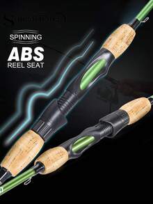 SOUGAYILANG 1.8米碳纤维纺车式钓竿 - 防缠绕导环和嵌入式连接，经久耐用 | 适用于淡水/咸水岸钓，可钓鲈鱼、鲤鱼、鲫鱼和小海鱼 - 綠色 - 查看 8