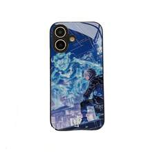 Diseño de anime con espíritu eléctrico y escenario urbano nocturno Funda de teléfono a prueba de golpes  de  para IPhone 17 16 15 14 13 12 11 X XS Pro Max 8 7 6 Plus SE GALAXY 21, 22, - Negro - Ver 8