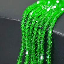 4mm Vibrant Faceted Glass Ball Beads | Sparkling Crystal Loose Beads | DIY Bracelet Necklace Phone Chain Jewelry Making Supplies | Handmade Craft Accessories - Spinel - View 60