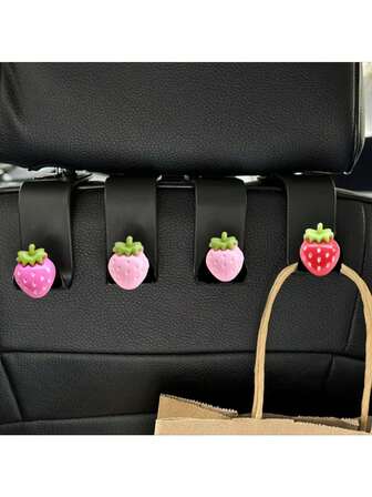 Colgadores decorativos para asientos - Colgadores de almacenamiento oculto lindos, accesorios interiores de automóvil de plástico multifuncionales | Colgadores de automóvil de moda