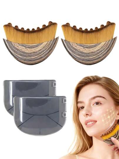 Nuevo masajeador facial y corporal para drenaje linfático para esculpir el mentón y la línea de la mandíbula - Cepillos de belleza portátiles para el cuidado de la piel