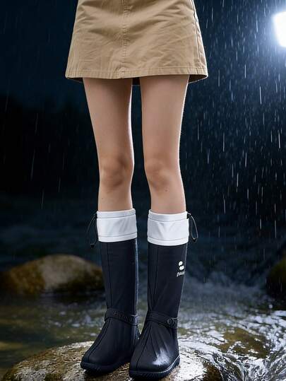 1 Pair Women's Waterproof Rain Boots - Anti-Slip, Thickened, Designed For Beach Walks, Hiking, Outdoor Water Activities And Travel, Spring Summer Picks, Brides Maid Gifts, Room, Bedroom Decor, Bedroom Decor, Beach, Travel, For Men, For Women, Vacation,Women's Day,Travel Essentials,Wedding Favours,Y2k,Bedroom,Car Accessories Women,Kitchen Decor,Cute Stuff