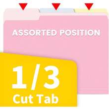 File Folders, 30 Pack Manilla Folders 8.5 X 11, Colored File Folders Home Office School Supplies For Documents Files Paper, 6 Bright Colors - Màu sắc tươi sáng (18 chiếc) - Xem 6