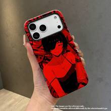 [Enviado desde México]Funda para teléfono - Esta funda impresa de chica anime roja de 1 pieza presenta un diseño de PC mate esmerilado de doble capa que es elegante y popular.Ofrece un agarre antideslizante y es resistente a caídas.El diseño de doble capa proporciona una excelente protección y es C. - Blanco - Ver 9