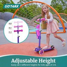 CYPNGotrax KS2 Patinete para niños con Asiento extraíble y Altura Ajustable Scooters Plegables para niños con luz de 3 Ruedas para niñas y niños a Partir de 3 añosFashion - 219742080 - Ver 3
