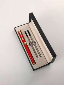 Zestaw metalowych długopisów z możliwością personalizacji, zestaw do pisania w biurze, długopis z podwójną końcówką, płynne pisanie, przenośny, idealny prezent na Walentynki - Wielokolorowe - Zobacz 10