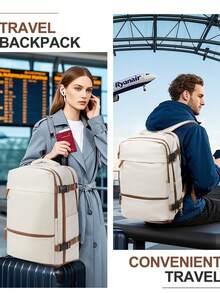 Travel Backpack Ryanair Personal Item Cabin Bag, Small Work Backpack Women Travel 14 Inch Business Laptop Backpack, Multiple Pockets Airplane Approved Travel Backpack Suitcase For Women Men With Computer Compartment - Multicolor - View 3