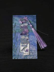 1pc Vintage Oil Painting Style Metal Bookmark, Classic Oil Painting Bookmark Series, Diary/Book Clip Accessory, Essential For Back To School Season - Multicolor - View 15