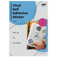 20 hojas A4 imprimibles por inyeccin de tinta blanca mate autoadhesivo papel impermeable 3820 - Paquetede20unidades - Ver 1