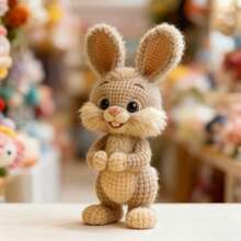 1 Set - Crochet Kit For Cute Rabbit, Suitable For Beginners, Easy To Learn - Includes All Necessary Crochet Materials - Includes Printed English Instruction Manual - Animal Crochet Kit For Beginners - Beautifully Packaged - Birthday Gift, Couple Gift, Holiday Gift, Creative Gift, Desktop Decor Gift - Cute Bunny - View 10