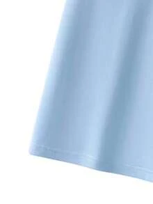 Men's Casual Polo Shirt, Short Sleeve, Collared, Comfortable, Versatile, Suitable For Business, Gatherings, Parties, Spring/Summer Sports - Baby Blue - View 7