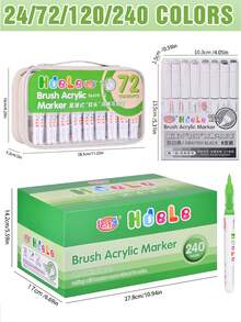 Neu aufgewertete Acrylfarb-Marker, erstmals online erhältlich. Dickere Tinte, gleichmäßigerer Farbfluss, umfassendere Farbauswahl. Geeignet für Handwerksarbeiten und Kunstbedarf, können auf Kunststoff, Glas, Metall, Bambus, Leinwand, Steinen, Keramik und Textilien verwendet werden für Basteleien, auch für professionelle künstlerische Malerei geeignet. Ein ideales Geschenk für Freunde und Familie. - Verschiedenfarbig - Übersicht 12
