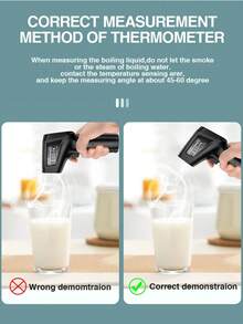 Mestek 数字红外测温仪激光测温仪非接触式高温湿度计红外测温仪，测量范围：-50°C 至 400°C - 彩色 - 查看 7