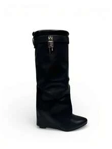 Women Pant Boots - 黑色 - 查看 4