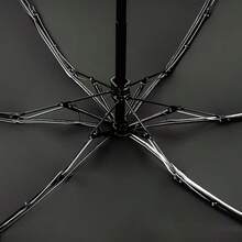 Mini Pocket Umbrella - 6 Manual Open Compact Travel Umbrellas, Featuring A Portable Case, Durable Nylon Fabric, And Iron Frame. Ideal For Outdoor Use, This Minimalist Umbrella Is Perfect For Travel And Fits Easily I - Black - View 7