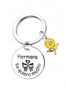 1 móc khóa khắc chữ bằng thép không gỉ, món quà tuyệt vời dành cho bạn bè, đồng nghiệp, bạn học, dịp Lễ Tạ ơn, mùa tốt nghiệp. - Nhiều màu - Xem 4