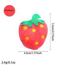 水果动物系列 - 猫薄荷填充毛绒玩具：不仅是猫咪的娱乐玩具，还能帮助缓解猫咪压力，提供舒适的陪伴；适合日常使用。