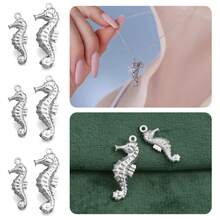 20pcs Stainless Steel Hollow Ocean Creature Pendants, For DIY Craft Accessories, Friendship Gifts, Home Decor, Small Item Decoration - DIY - View 8