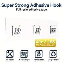 Shower Caddy Adhesive, No Drill Bathroom Shower Organizers, With Removable Hooks, Rust Proof Shower Shelves, Wall-Mounted Shower Holder, Shower Caddies