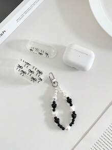 Bow-Knot Painted Transparent Bracelet Strap, Fashion Bluetooth Earphone Case Compatible With AirPod Case, Headphones, Pro 3 Case, Pro (2nd Generation), 3, Pro, 1/2, 4 Case Cover - Multicolor - View 7