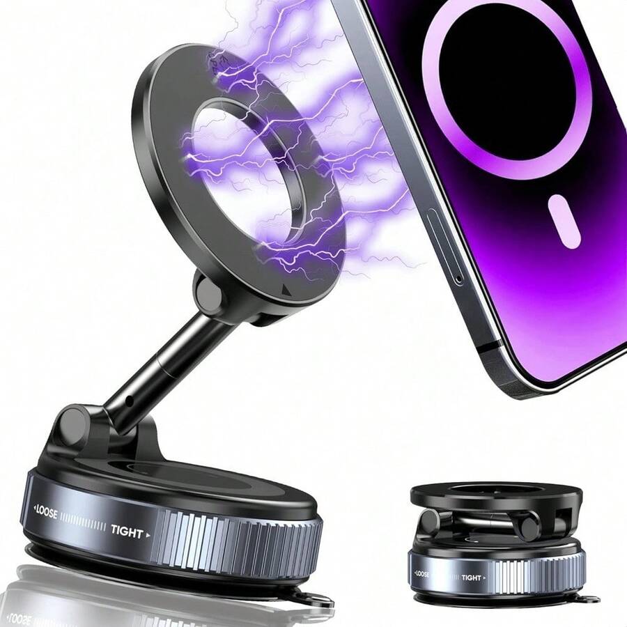 New Multi-Function Car Mobile Phone Holder Magnetic Suction Universal Chuck Strong Magnetic Attraction Car Mobile Phone Navigation Bracket - K007-1 chiếc - Xem 1