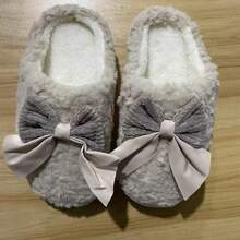 Pantuflas esponjosas para mujer para otoño/invierno, cómodas para usar en interiores, silenciosas, cálidas, con diseño de lazo lindo, adecuadas para pisos de madera dura, aislamiento, Galentines, Puppy, Carnaval, decoraciones de fiesta, zapatos, selecciones de primavera y verano, regalos para damas de honor, habitación, decoración de dormitorio, playa, viaje, para hombres, para mujeres, vacaciones, Día de la Mujer, artículos de viaje, recuerdos de boda, Y2k, dormitorio, accesorios de coche para mujeres, decoración de cocina, cosas lindas - Café integral - Ver 13