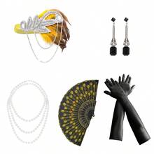 Bộ 5 phụ kiện đội đầu phong cách thập niên 1920, băng đô tua rua cổ điển thanh lịch dành cho tiệc Gatsby, dạ hội hóa trang, tiệc cocktail, trình diễn thời trang, tiệc cưới, Halloween, phụ kiện trang phục tiệc Giáng sinh. - A - Xem 8