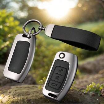 Zinc Alloy Car Key Cover Case For Focus Mk2 C Max S-MAX EcoSport Fusion Fiesta Mk7 Cowgar Mondeo 2 Mustang Mach