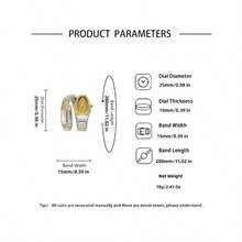 Women's Modern Snake Cuff Bracelet Design Quartz Stainless Steel Watch, Rhinestone Decor Exquisite  Analog Wristwatch, Rhinestone Decorated Fashionable Gold Watches For Women As Gift, Accessories, Jewellery - trắng - Xem 9