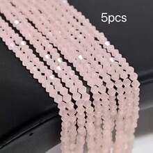 4mm Vibrant Faceted Glass Ball Beads | Sparkling Crystal Loose Beads | DIY Bracelet Necklace Phone Chain Jewelry Making Supplies | Handmade Craft Accessories - Spinel - View 15