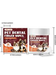 Disposable Pet Finger Toothbrush, Daily Cleaning For Cat And Dog Teeth, Fresh And Clean - Multicolor - View 9