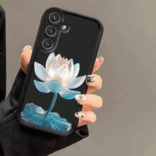 Funda de teléfono con patrón de loto adecuada para Samsung Galaxy A03s/A10s/A13/A14/A15/A30/A20s/A22/A24/A25/A31/A32/A33/A34/A35/A50/A30s/A51/A52/A53/A54/A55/S20/S21/S22/S23/S24/S25/M15/M31/M34/M35/M54/M55 Funda suave de escalera de cielo Clásica en blanco y negro de dos tonos Antigolpes Protección completa Cubierta de moda Elemento de alta gama Mejor opción de regalo - Multicolor - Ver 2