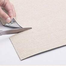 10pcs Self-Adhesive Carpet Tiles, Peel & Stick! Anti-Slip , Can Be Trimmed Freely, DIY Customized Flooring Super Convenient. Modern Minimalist Square Design, Suitable For Bedroom, Study, Office, Indoor & Outdoor Commercial Scenarios