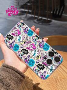 MY LITTLE PONY 正版小马宝莉授权/卡通人物透明手机壳，兼容 17/16/15/14/13/12/11/17 Pro Max/XS/XR/XS Max，防摔磨砂后盖 - 無色 - 查看 5