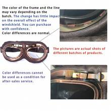 Retro-Style Motorcycle Helmet Goggles, Windproof Dustproof Riding Protective Glasses For Outdoor Cycling And Sports - Brown - View 5