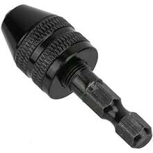 0.3-3.6mm Keyless Drill Chuck 1/4" Hex Shank Adapter Converter, Suitable For Screwdriver