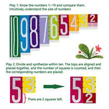 qixi 1 Set Numeric Separation And Combination Blocks Educational Toy, Felt Fabric Math Learning Model For Preschool And Elementary School, Develop Thinking Skills - Multicolor - View 4