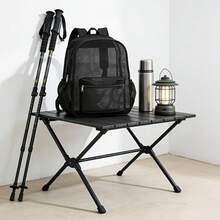 Local Shipping-Bag Autumn High Load Capacity Net Bag Portable For Women-Preference Bag Type Women's Fashion Backpack Lightweight Breathable Travel Dual Shoulder Backpack Simple Sports Dual Shoulder Bag Solid Color Mesh Backpack Large Capacity Hole - 紅色 - 查看 4