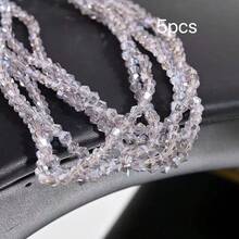 4mm Vibrant Faceted Glass Ball Beads | Sparkling Crystal Loose Beads | DIY Bracelet Necklace Phone Chain Jewelry Making Supplies | Handmade Craft Accessories - Spinel - View 57