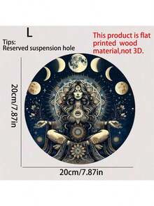 8x8 英寸。木质，精美女性人物造型，个性化礼品，艺术办公装饰，家居咖啡厅墙面装饰，适合室内/室外、画廊、俱乐部等场所。礼物之选，家居装饰，房间装饰，墙面装饰，生日毕业纪念。 - 彩色 - 查看 5