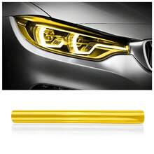 30*120cm/11.81*47.24in Car Headlight Tint Film, Cuttable & Stretchable, Suitable For Headlights, Taillights, Fog Lights, Vinyl Adhesive Wrap Roll - Screen Protector - View 12