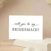Will You Be My Bridesmaid? Bridesmaid Proposal, Bridesmaid Gift Card, Thank You Card, Birthday Gift, Card, Creative Items, Gift Card - Multicolor - View 5